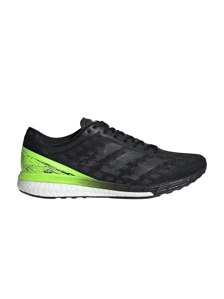 Кроссовки Adizero Boston 9 'Black Signal Green' — изображение 1 из 1, черный зеленый