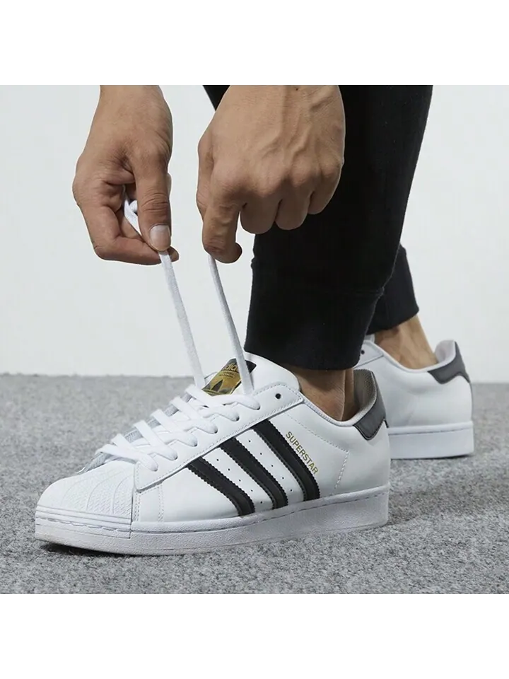 Кроссовки adidas Superstar: Белые с черными акцентами — изображение 2 из 5, белый