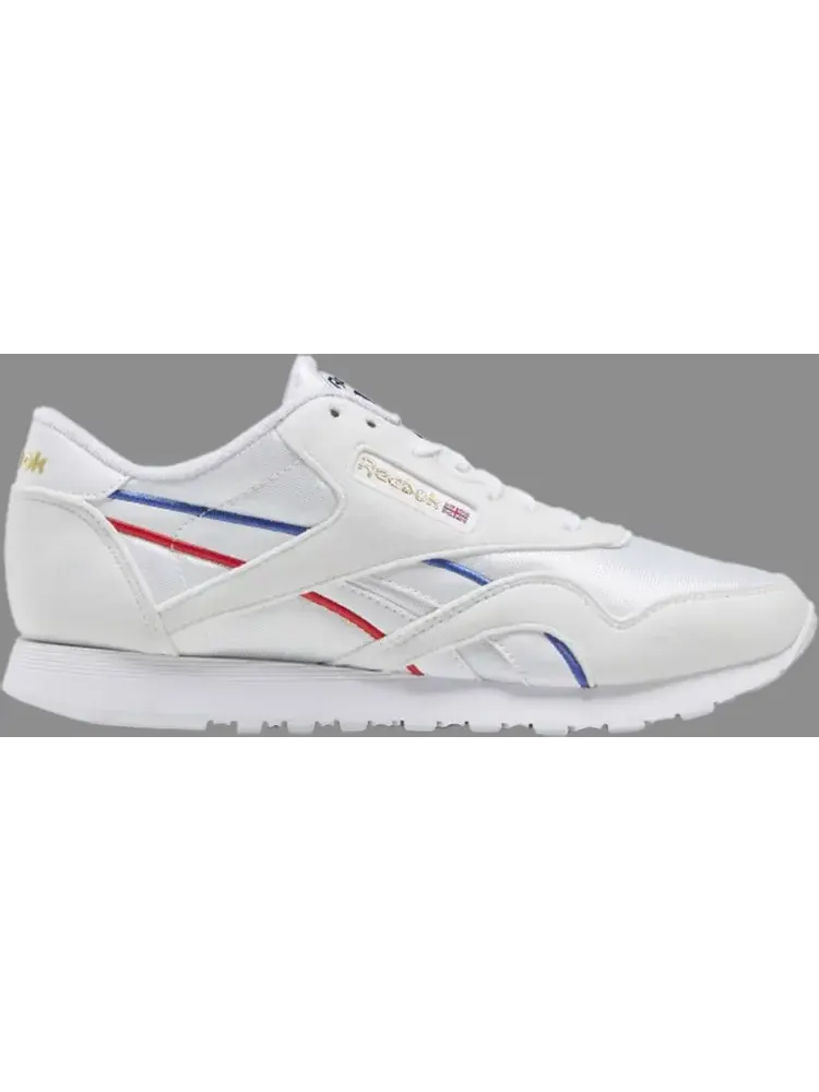 Кроссовки wmns classic nylon 'collage of flags - radiant red blue' Reebok — изображение 1 из 1, белый