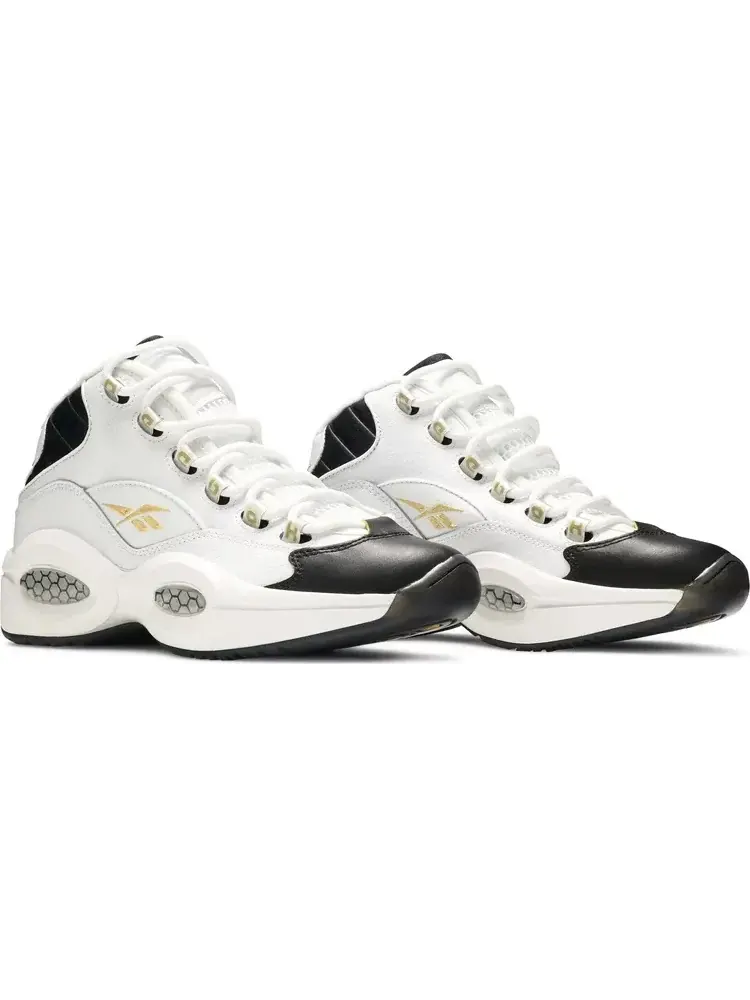 Кроссовки question mid j 'black toe' Reebok — изображение 8 из 8, белый
