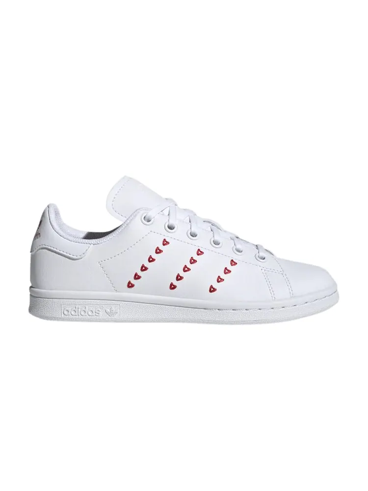 Кроссовки adidas Stan Smith J 'Heart Valentine's Day' — изображение 1 из 1, белый/белый/красный