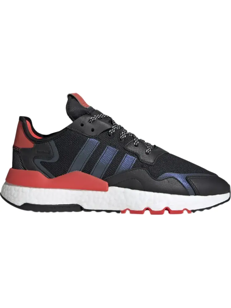 Кроссовки Adidas Nite Jogger 'Black Hi-Res Red' — изображение 1 из 1, черный