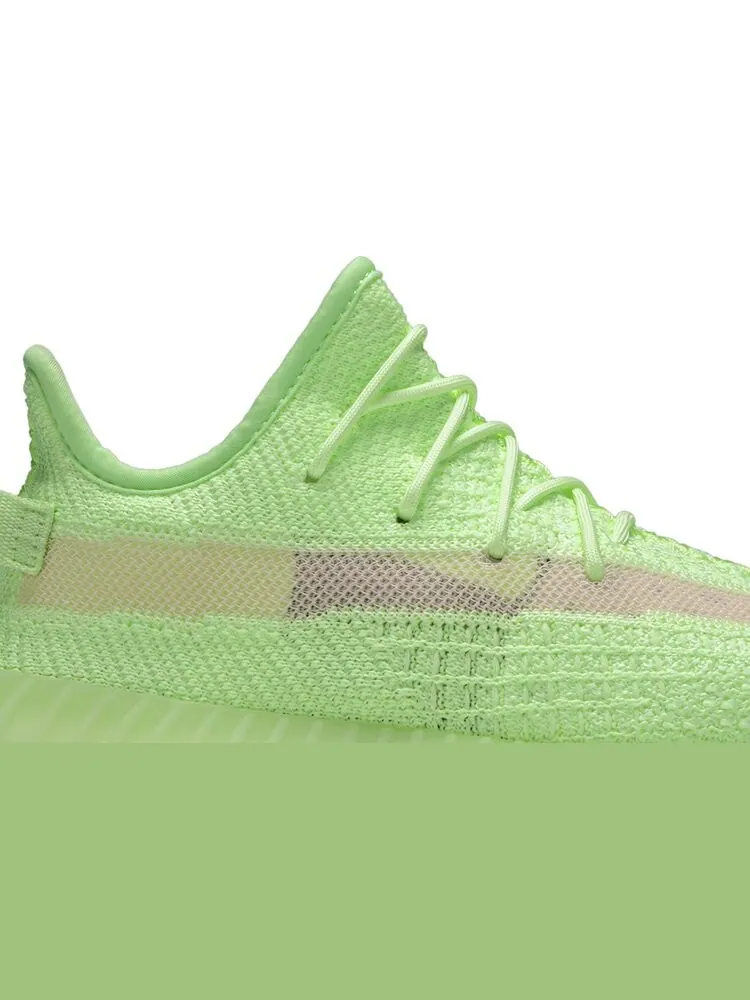 Кроссовки Adidas Yeezy Boost 350 V2 GID Kids 'Glow' — изображение 2 из 8, зеленый