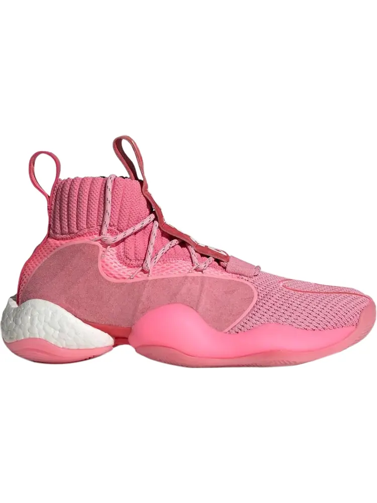 Кроссовки Adidas Pharrell x Crazy BYW X 'Hyper Pink' — изображение 1 из 1, розовый