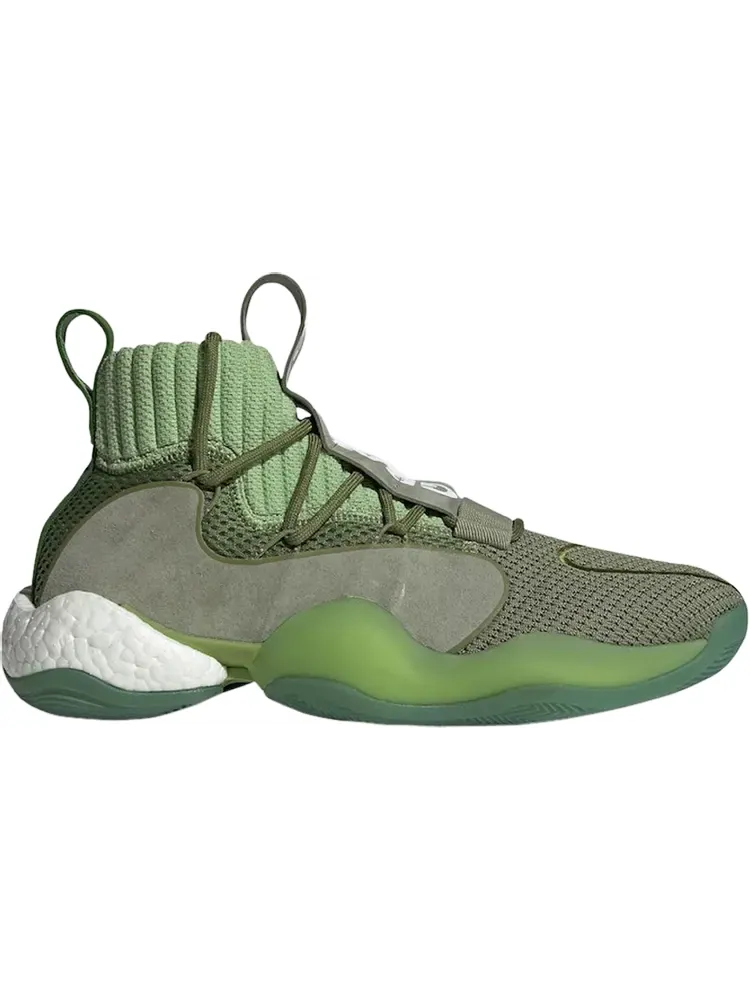 Кроссовки Adidas Pharrell x Crazy BYW X 'Green' — изображение 1 из 1, зеленый