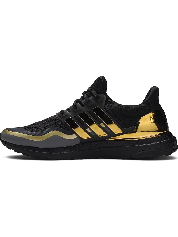 Кроссовки Adidas UltraBoost 'Metallic Gold' — изображение 3 из 8, черный