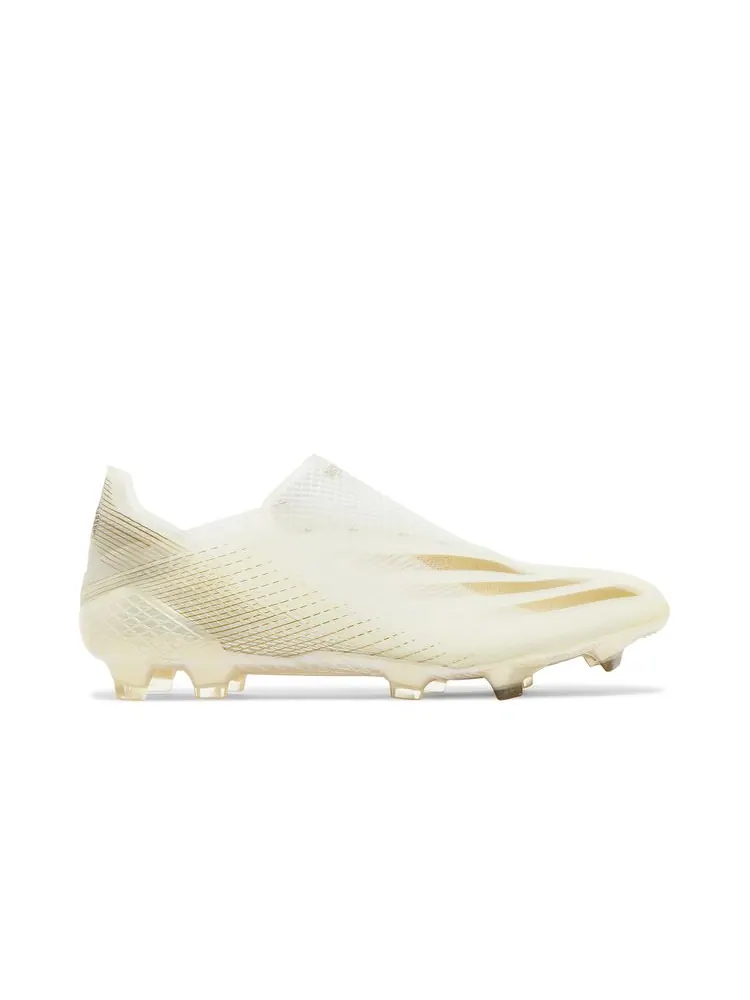 Кроссовки X Ghosted+ FG 'White Metallic Gold Melange' — изображение 1 из 8