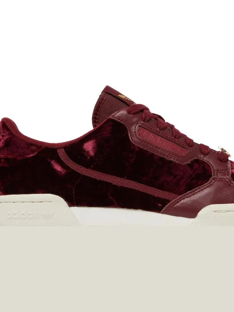 Кроссовки Adidas Continental 80 'Velvet Pack - Burgundy' — изображение 2 из 8, красный