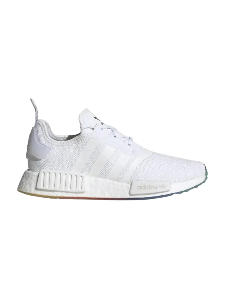 Кроссовки adidas NMD_R1 J 'Rainbow Sole' — изображение 1 из 1, белый/белый/белый