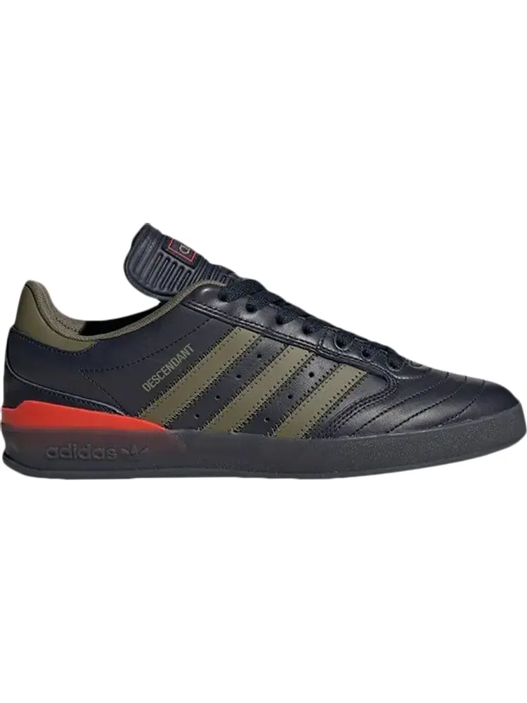 Кроссовки Adidas Descendant x Crustar 'Olive Stripes' — изображение 1 из 1, синий