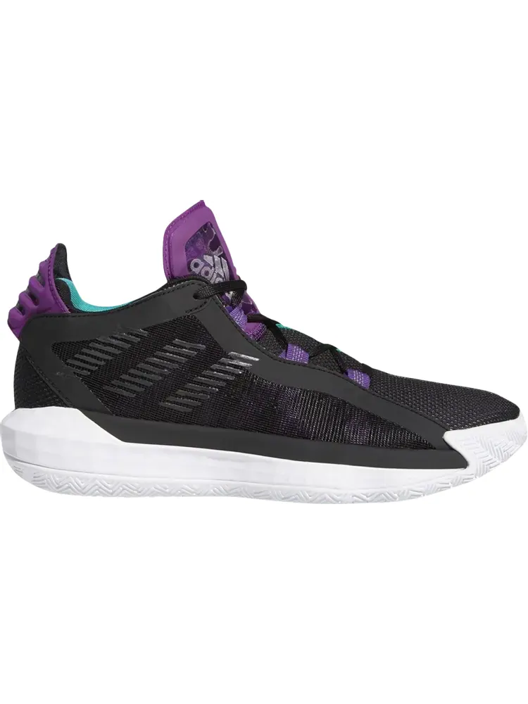 Кроссовки Adidas Dame 6 'Purple Tongue' — изображение 1 из 1, черный