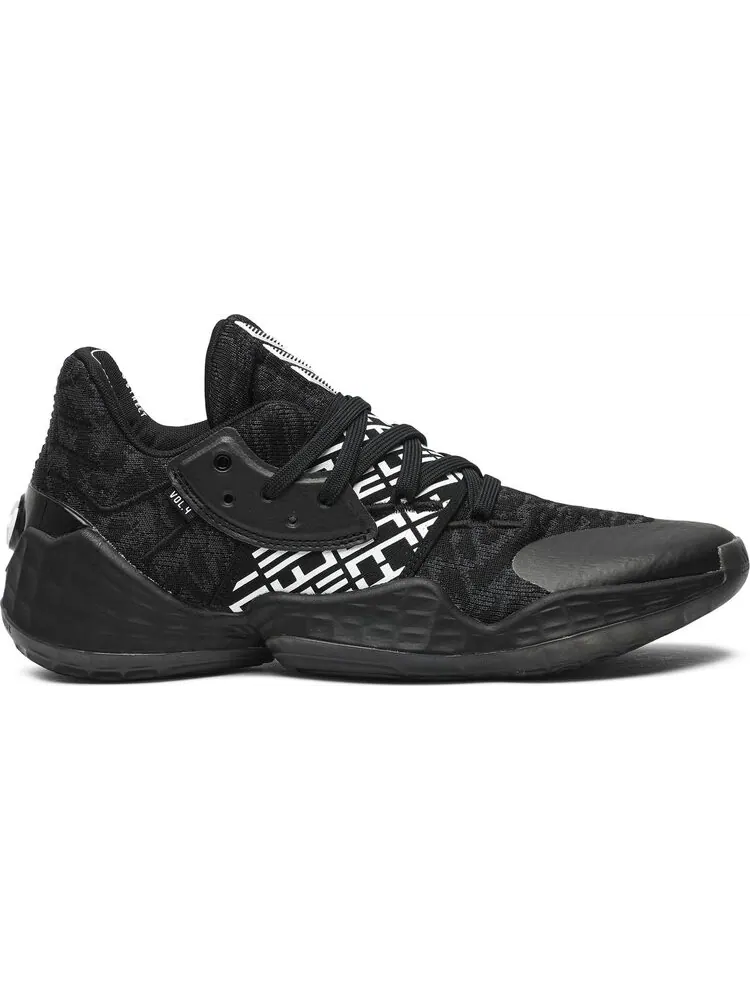 Кроссовки Adidas Harden Vol. 4 'Core Black' — изображение 1 из 8, черный