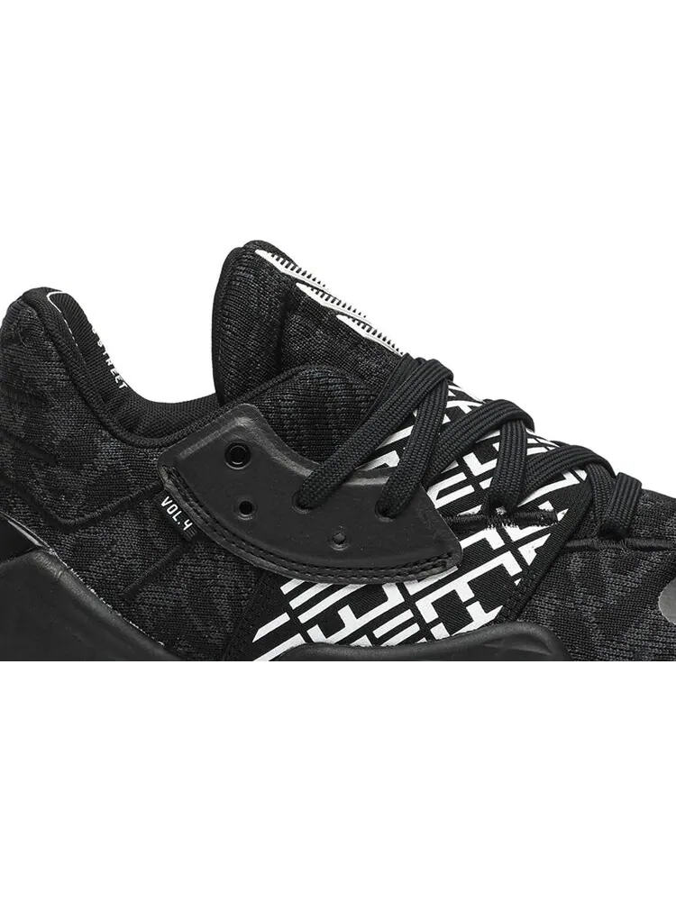 Кроссовки Adidas Harden Vol. 4 'Core Black' — изображение 2 из 8, черный