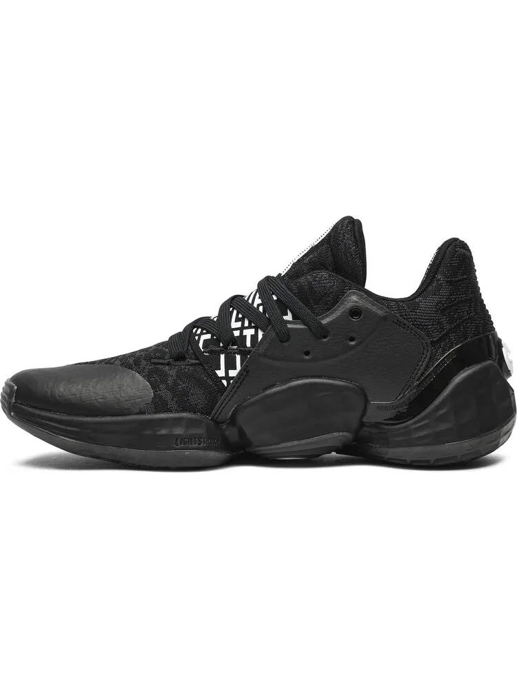 Кроссовки Adidas Harden Vol. 4 'Core Black' — изображение 3 из 8, черный