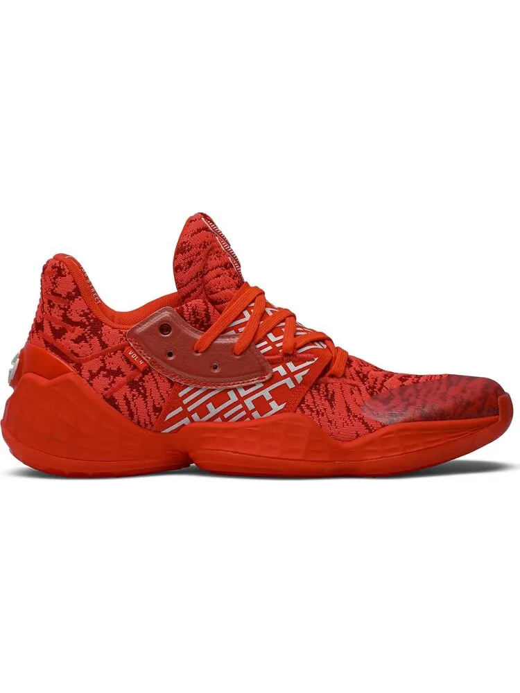 Кроссовки Adidas Harden Vol. 4 'Solar Red' — изображение 1 из 8, красный