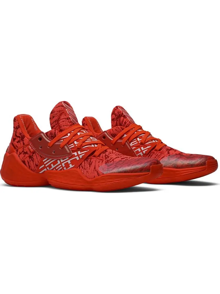 Кроссовки Adidas Harden Vol. 4 'Solar Red' — изображение 8 из 8, красный