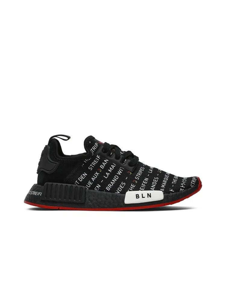 Кроссовки Adidas NMD_R1 'Black White Yellow' — изображение 1 из 4, черный