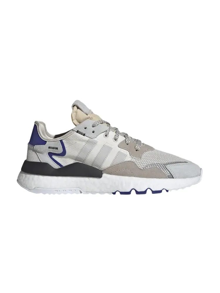 Кроссовки Adidas Nite Jogger 'White Active Blue' — изображение 1 из 1, белый