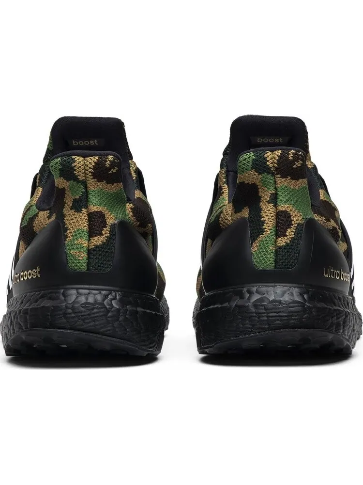 Кроссовки Adidas A Bathing Ape x UltraBoost 4.0 'Green Camo' — изображение 6 из 8, зеленый