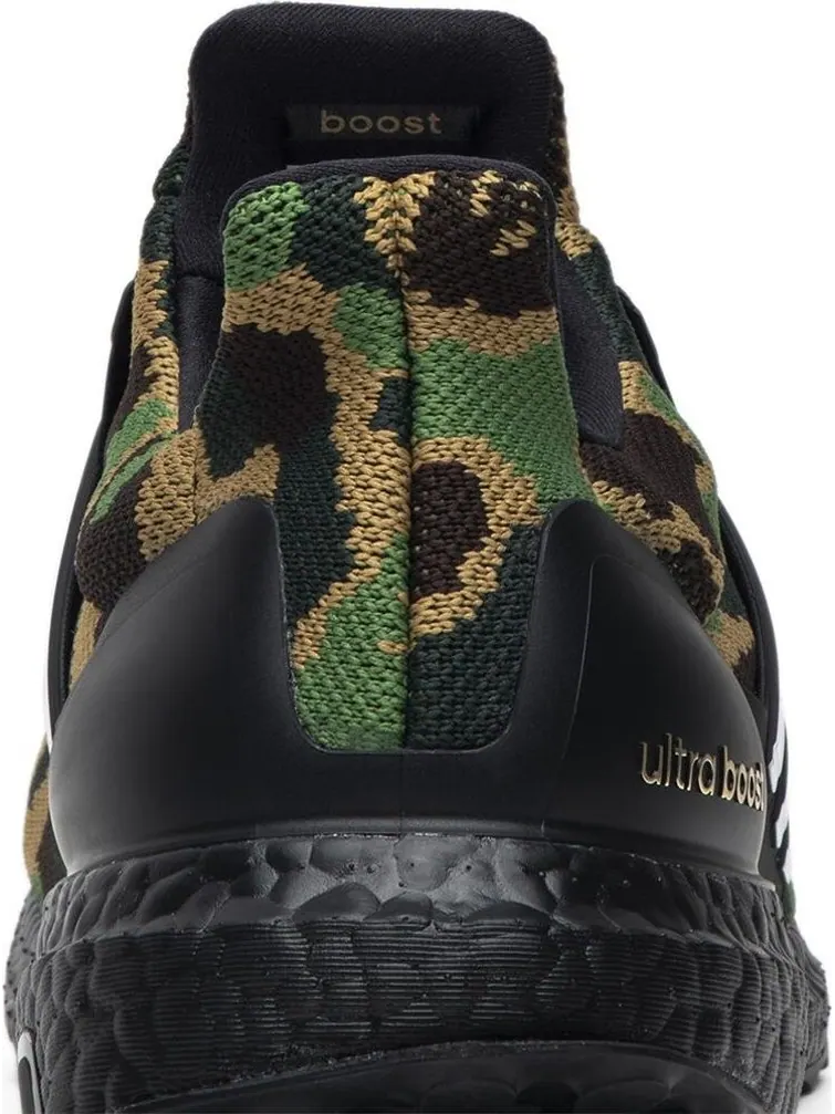 Кроссовки Adidas A Bathing Ape x UltraBoost 4.0 'Green Camo' — изображение 7 из 8, зеленый