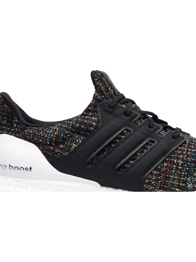 Кроссовки Adidas UltraBoost 4.0 'Black Multicolor' — изображение 2 из 8, черный