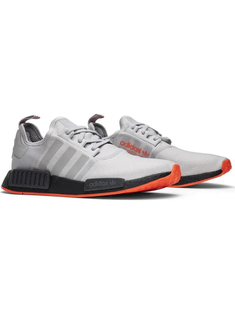 Кроссовки Adidas NMD_R1 'Grey Solar Red' — изображение 8 из 8, серый