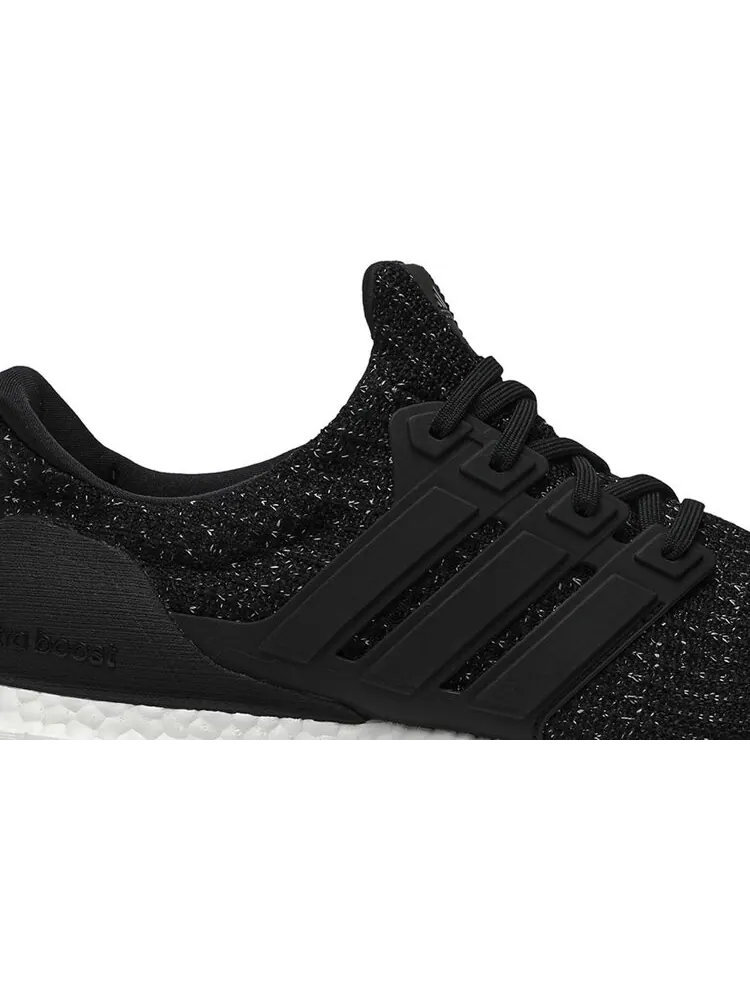 Кроссовки Adidas UltraBoost 4.0 'Black White Speckle' — изображение 2 из 8, черный