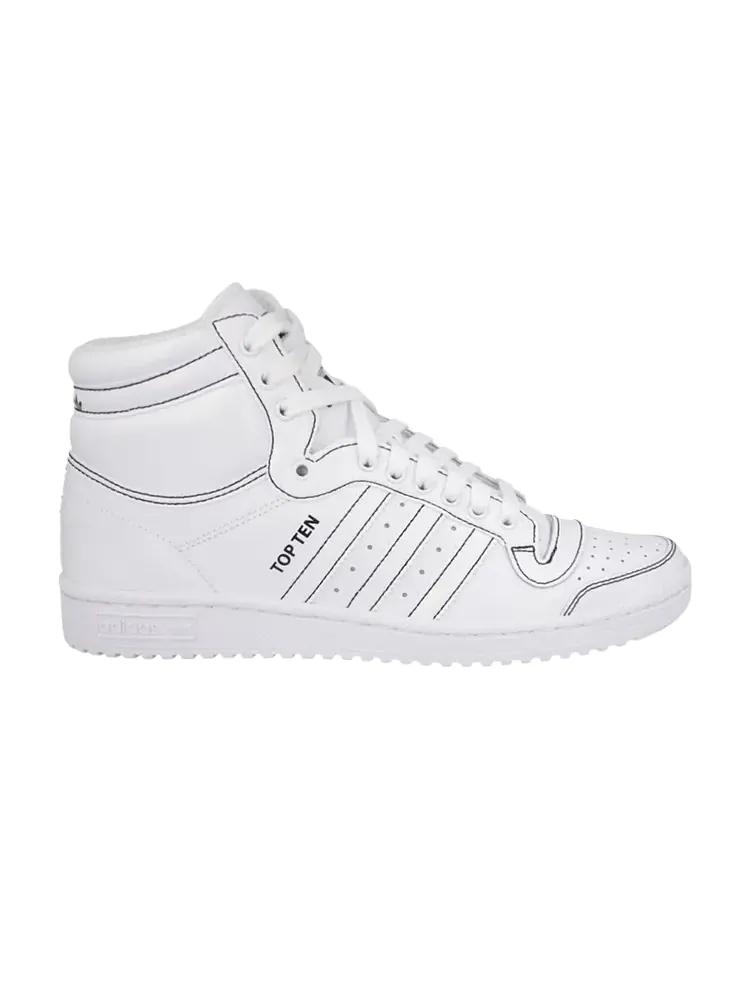 Кроссовки Adidas Top Ten Hi 'Triple White' — изображение 1 из 1, белый