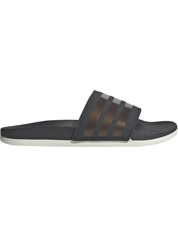 Сандалии Adidas Wmns Adilette Comfort Slides 'Stripes Shimmer - Copper Metallic' — изображение 1 из 1, серый