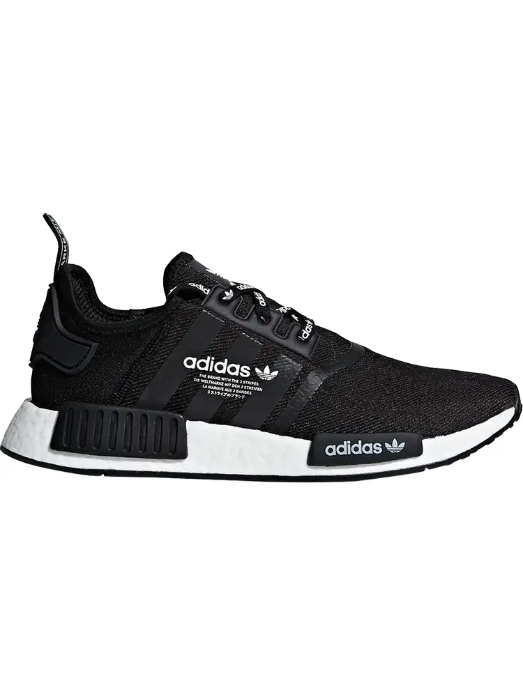 Кроссовки Adidas NMD_R1 'Logo Pack' — изображение 1 из 1, черный