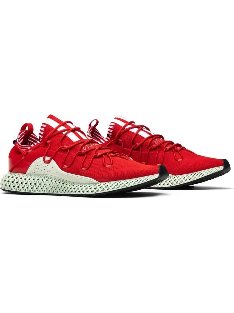 Кроссовки Adidas Y-3 Futurecraft Runner 4D 'Red' — изображение 8 из 8, красный