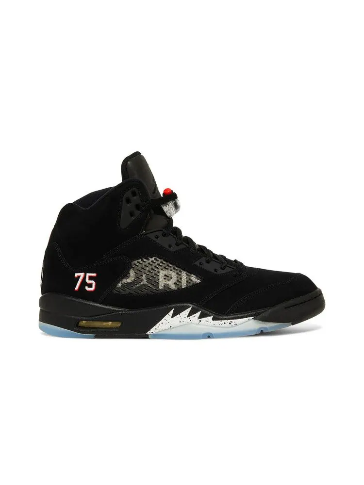Кроссовки Air Jordan Paris Saint-Germain x Air Jordan 5 Retro 'Black' Sample — изображение 2 из 9, черный/красный/белый