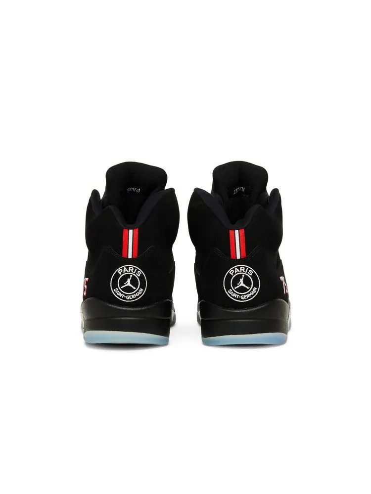 Кроссовки Air Jordan Paris Saint-Germain x Air Jordan 5 Retro 'Black' Sample — изображение 7 из 9, черный/красный/белый