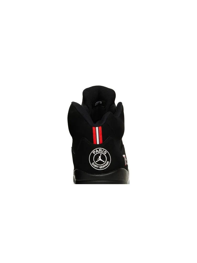 Кроссовки Air Jordan Paris Saint-Germain x Air Jordan 5 Retro 'Black' Sample — изображение 8 из 9, черный/красный/белый