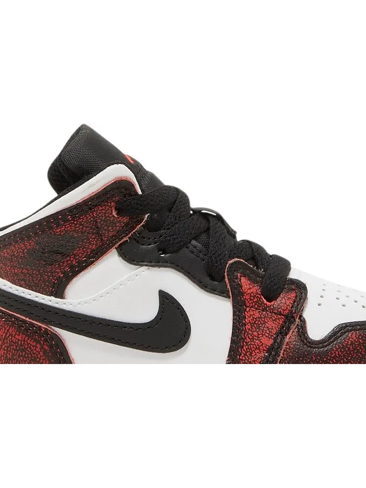 Кроссовки Air Jordan 1 Mid SE TD Wear-Away — изображение 2 из 8, черный