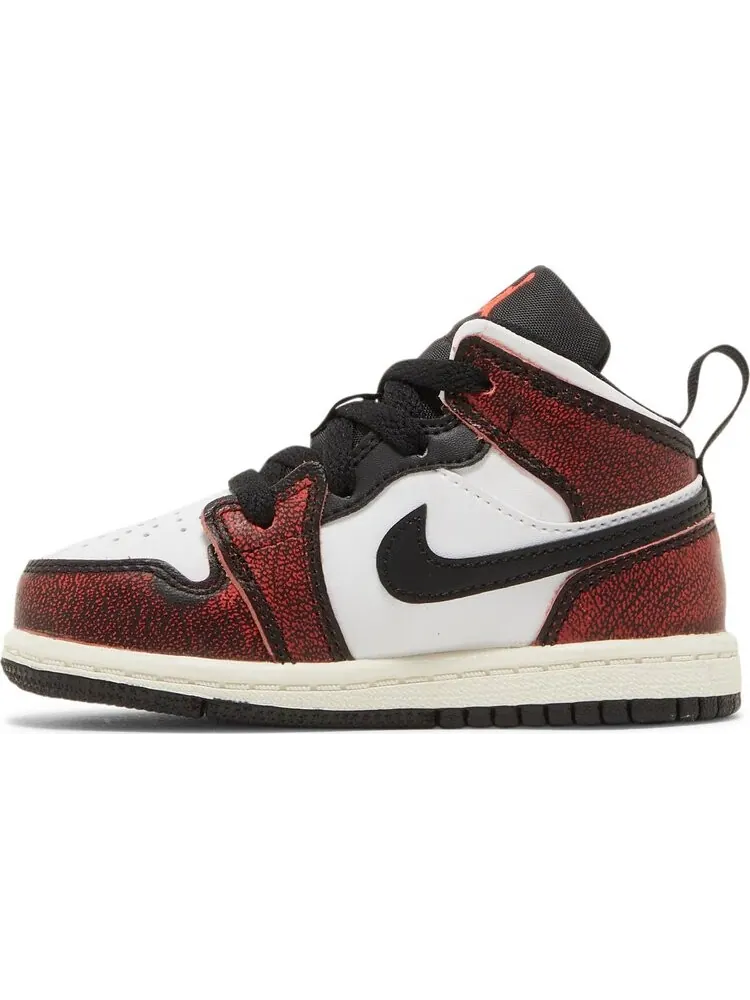 Кроссовки Air Jordan 1 Mid SE TD Wear-Away — изображение 3 из 8, черный
