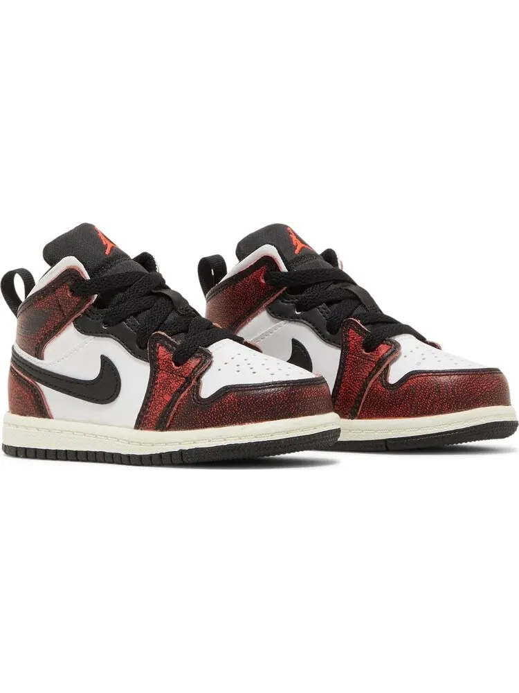 Кроссовки Air Jordan 1 Mid SE TD Wear-Away — изображение 8 из 8, черный