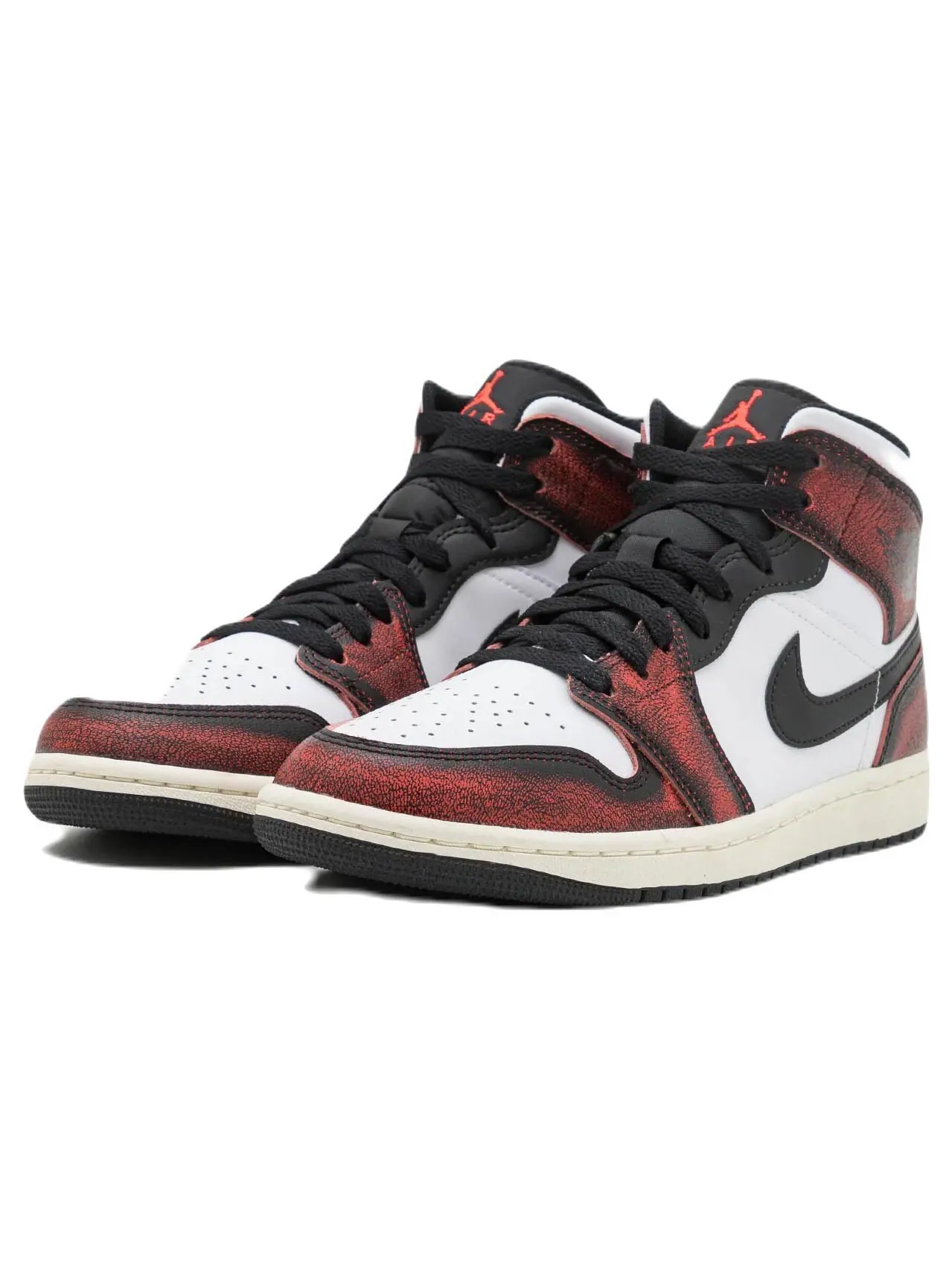 Детские кроссовки Nike Air Jordan 1 Mid SE — изображение 2 из 5, белый красный