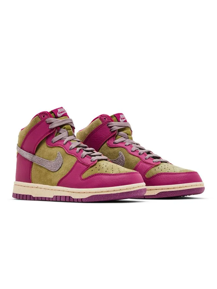 Кроссовки Nike Wmns Dunk High, Dynamic Berry — изображение 8 из 8, розовый