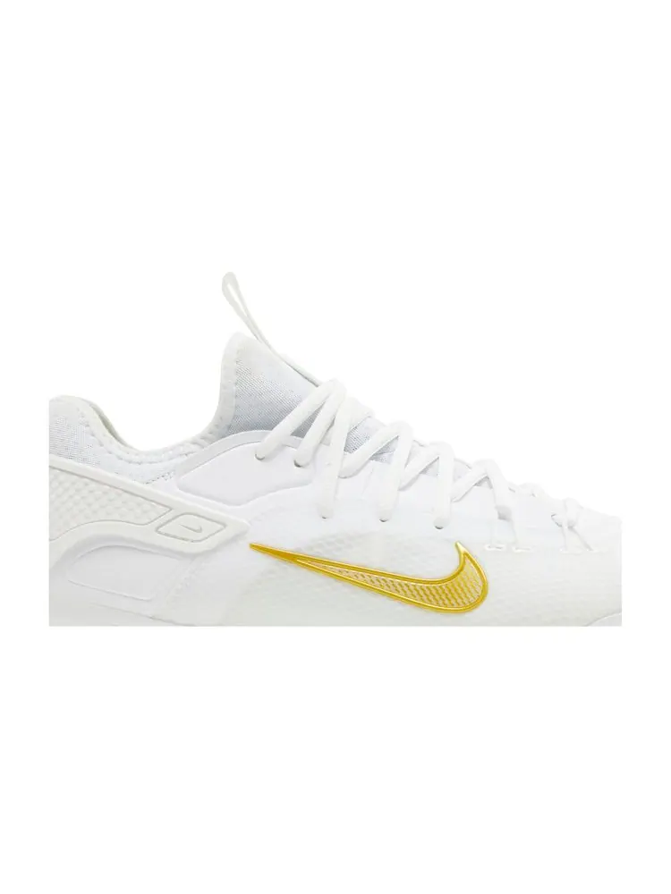 Кроссовки Huarache 9 Elite Low LAX 'White Metallic Vivid Gold' — изображение 2 из 8