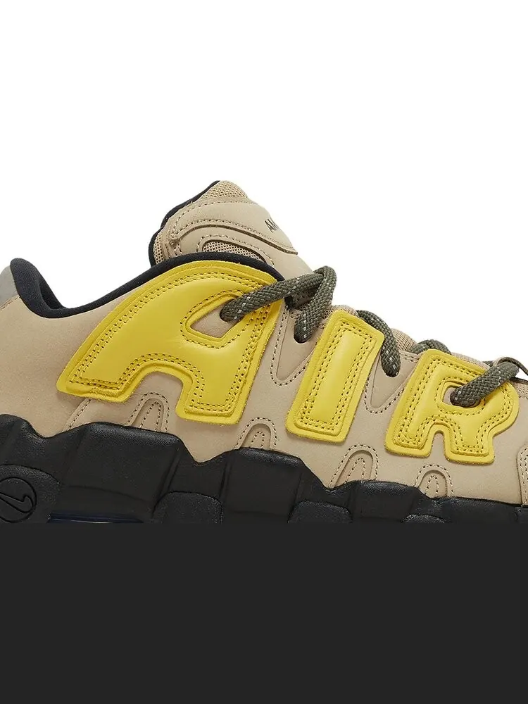 Кроссовки AMBUSH x Air More Uptempo Low 'Limestone' — изображение 2 из 4, загар