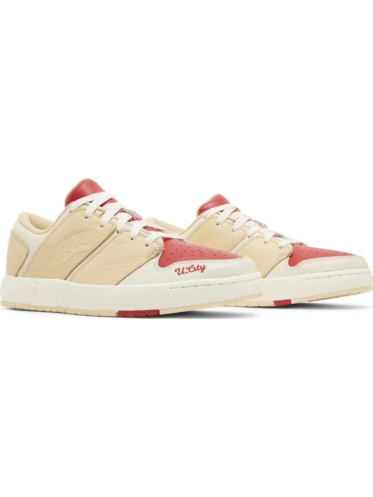 Кроссовки Jayson Tatum x Jordan Nu Retro 1 Low Fresh Ink — изображение 8 из 8, красный