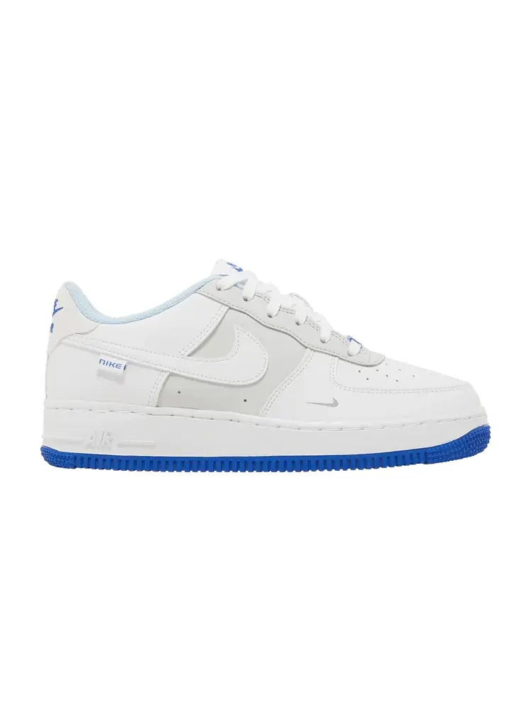 Кроссовки Nike Air Force 1 LV8 GS 'Just Stitch It - Hyper Royal' — изображение 1 из 9, белый/белый//белый
