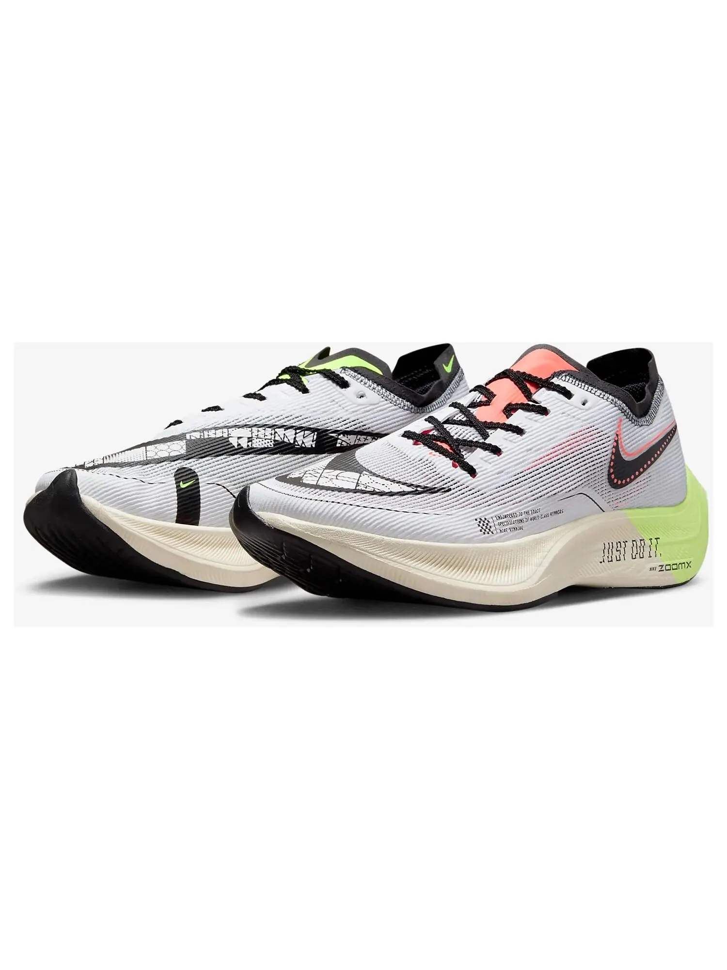 Кроссовки Nike ZoomX Vaporfly NEXT 2 — изображение 2 из 7, белый/черный/зеленый
