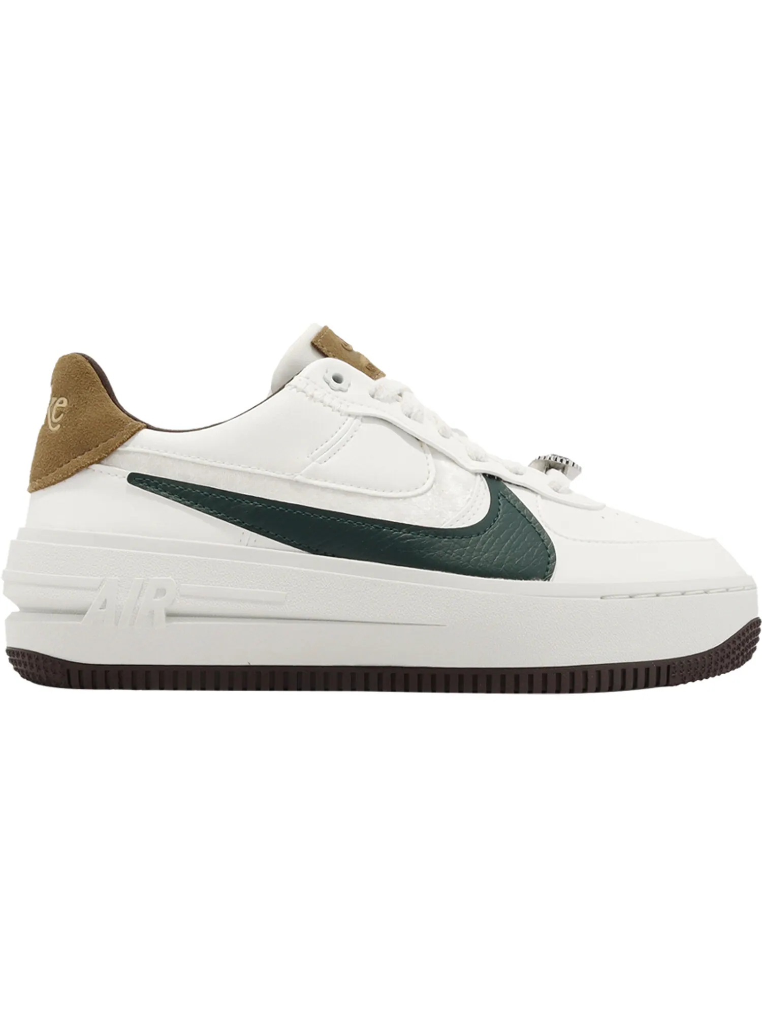 Кроссовки Nike Wmns Air Force 1 Platform — изображение 1 из 1, белый-зеленый