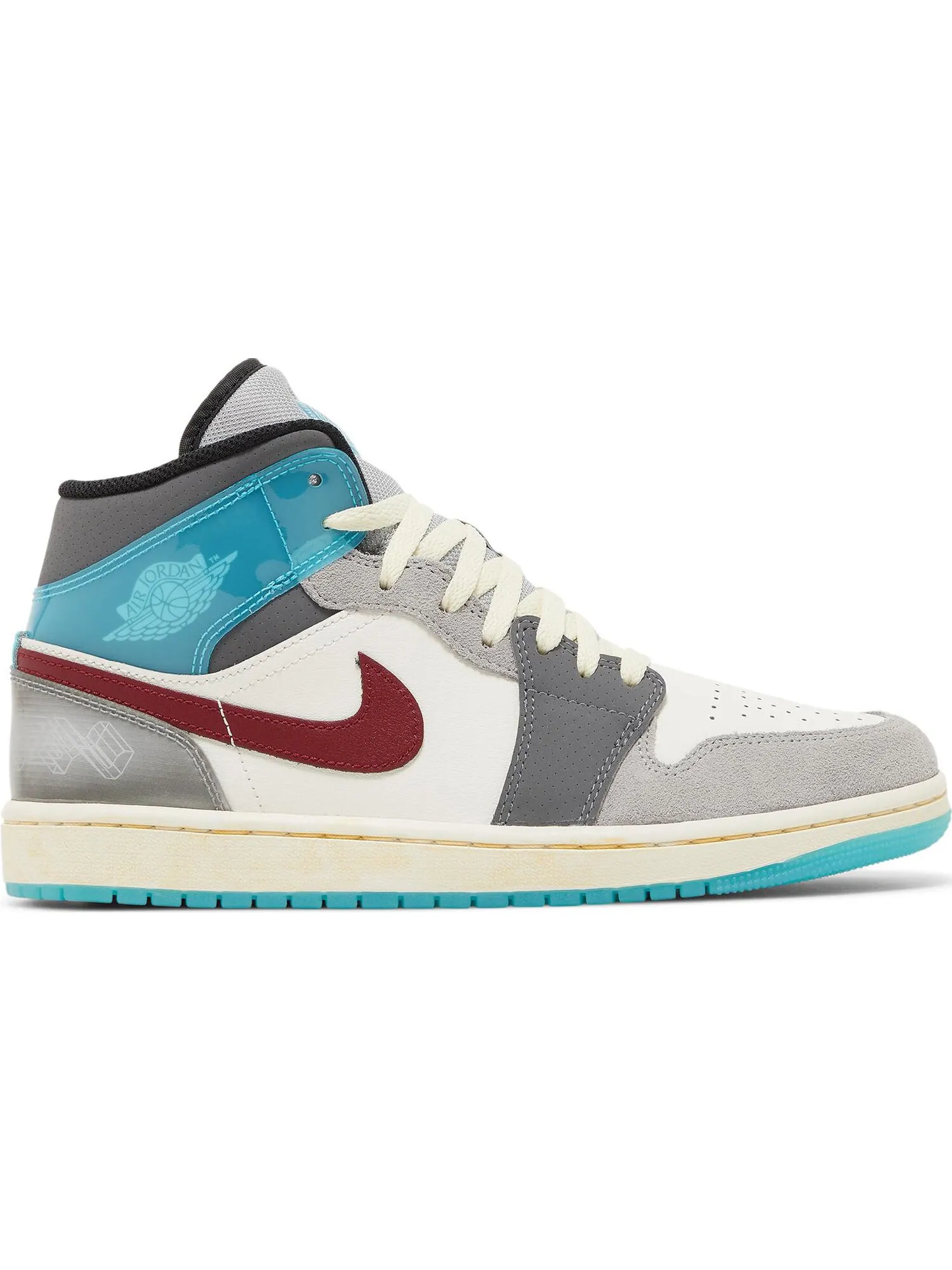 Кроссовки Nike Air Jordan 1 Mid — изображение 1 из 5, серый светлый синий