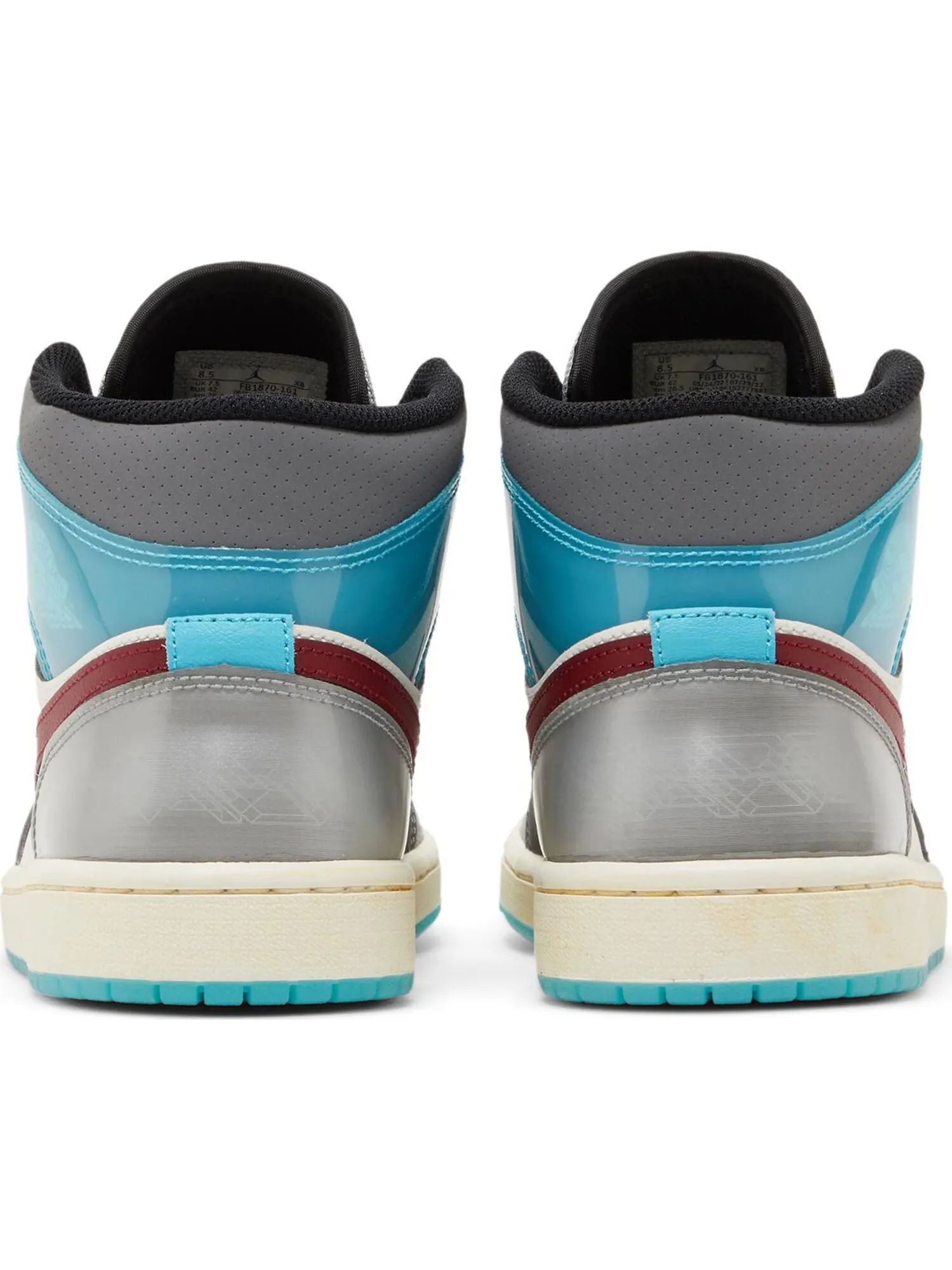 Кроссовки Nike Air Jordan 1 Mid — изображение 4 из 5, серый светлый синий