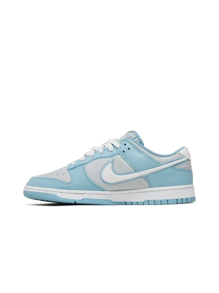 Кроссовки Nike Dunk Low Fleece Swoosh - Light Blue — изображение 3 из 6, светлый синий