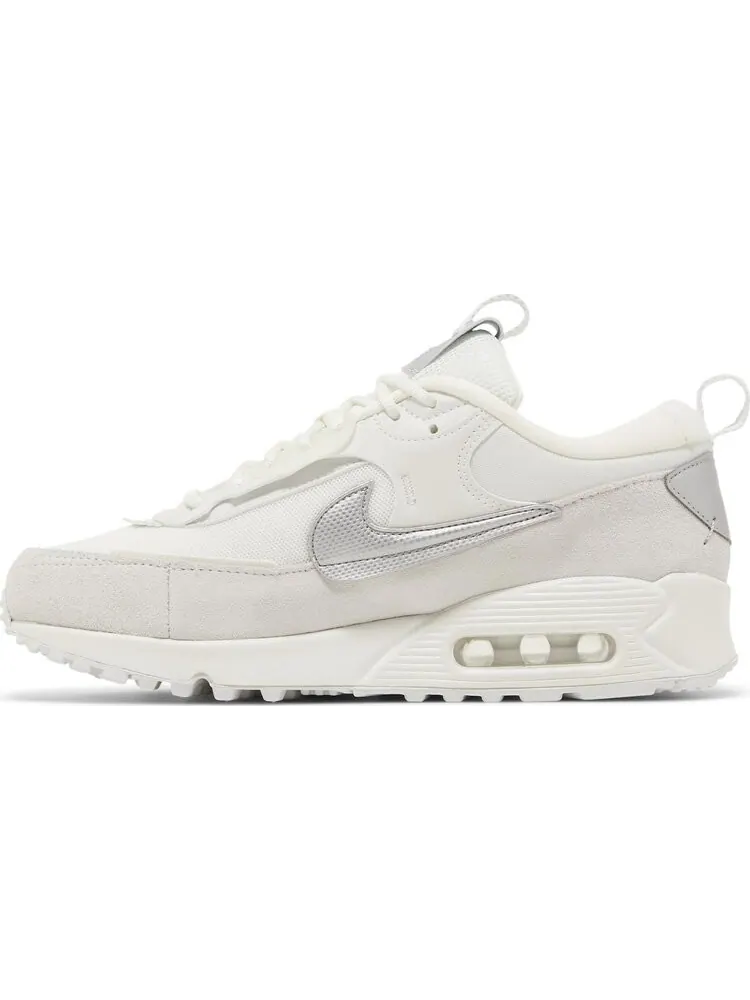 Кроссовки Nike Wmns Air Max 90 Futura 'White Metallic Silver' — изображение 3 из 8, белый