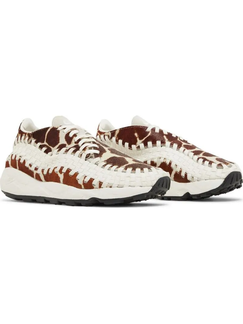 Кроссовки Nike Wmns Air Footscape Woven 'Cow Print' — изображение 2 из 4, коричневый/мультиколор